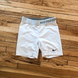 White Nike Pros